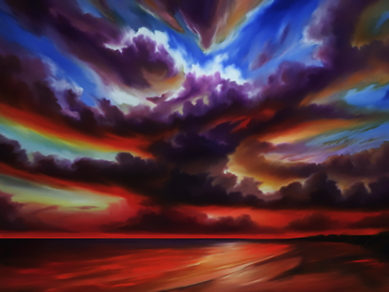 Skyburst - Original Oil Painting - Available - 36 x 48.jpg :: 2014 - Skyburst1 - 36 x 48 - Original Oil Painting - $3,500.00, Prints and Giclee's available for purchase at various sizes. 
