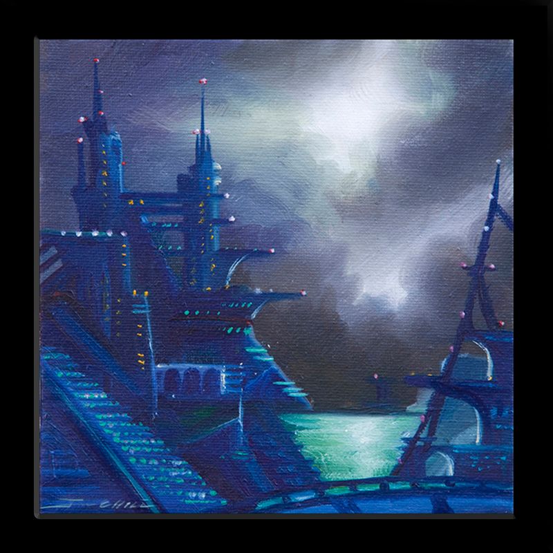 Star Castle.jpg :: A painting of a Castle in the future
