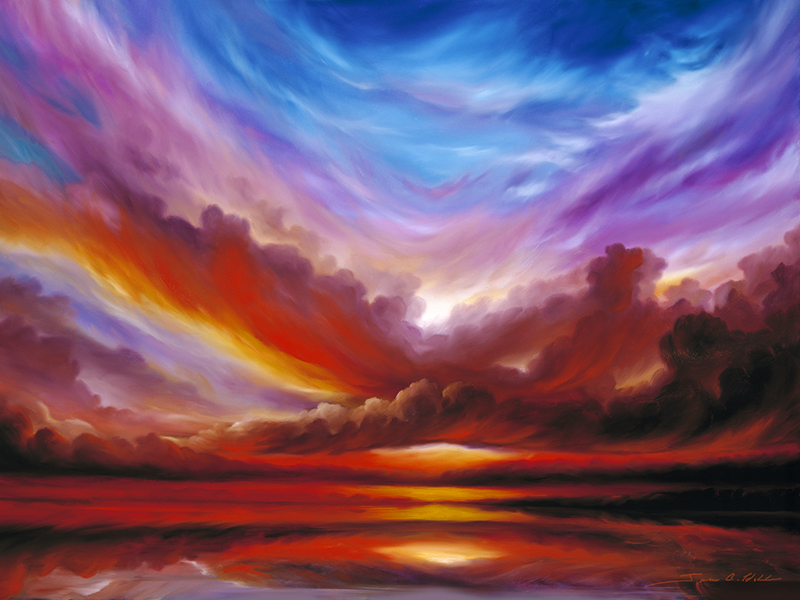 The Cosmic Storm II - 0riginal Oil Painting - SOLD.jpg :: The Cosmic Storm II - 36\