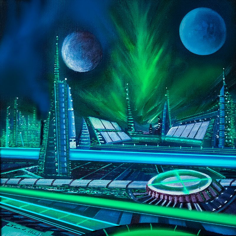 Transeria Star City.jpg :: Painting of a city of the future - 12\