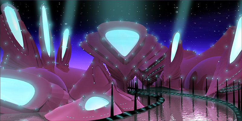 Valarian City.jpg :: A concept rendering of a city in the future