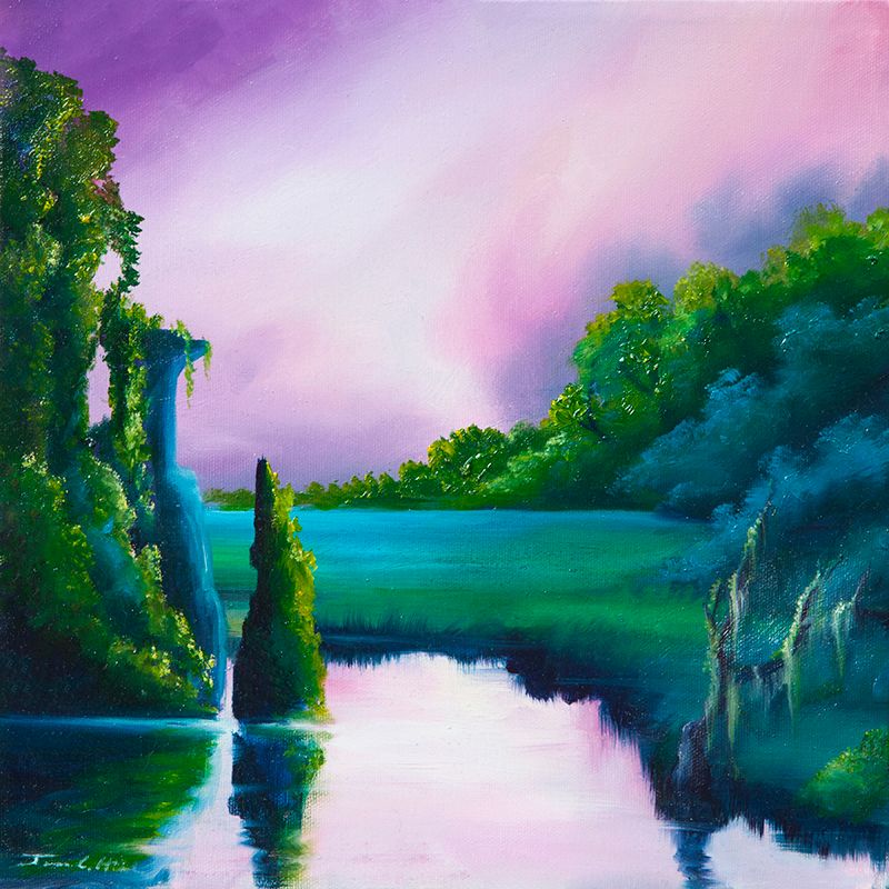 Vaperaso.jpg :: A painting of beautiful marshland in America, Eden - 18\