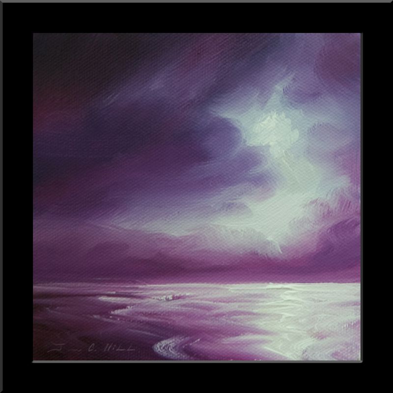 2012 Magenta Moon IV.jpg :: Magenta Moon IV - 6 x 6 - Oil on Canvas - SOLD - Prints and Giclees Available in similar sizes
