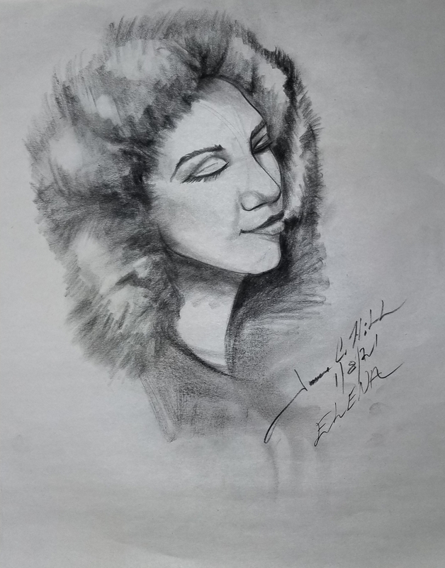 Elena Generi.jpg :: Here is a quick portrait of the beautiful Elena Generi I sketched of her. 