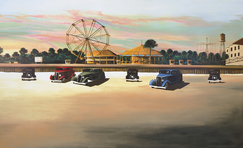 Folly Beach Carnival.jpg :: A painting of the infamous Folly Beach Carnival