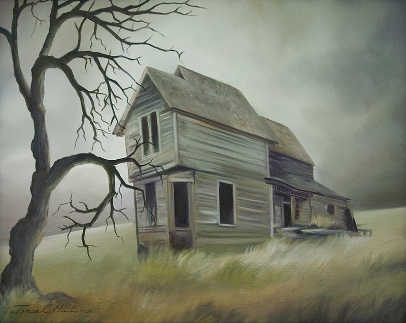 The Forgotten Home.jpg :: Painting of a Forgotten Country Home. - Original Oil Painting - 16\