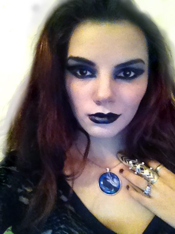 The Raven with Megan Rogers.jpg :: Megan Rogers Modeling The Raven Necklace