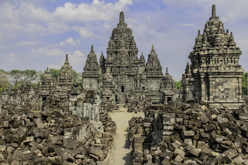 paisaje_indonesia.jpg :: Prambanam temple, Java. Indonesia.