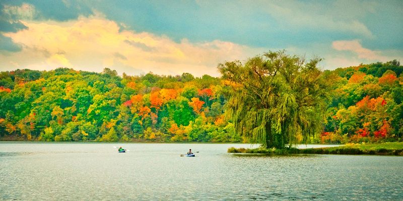 AdventuresEnd.jpg :: If you are ever on I70 east of Columbus - get off the main road around Zanesville, and take the back roads to Dillon State Park - beautiful area for fall color - and recreation - I love creating pleasing images of just about anything but sometimes I think it would be more fun to be a part of the image rather than behind the camera ----

No Release