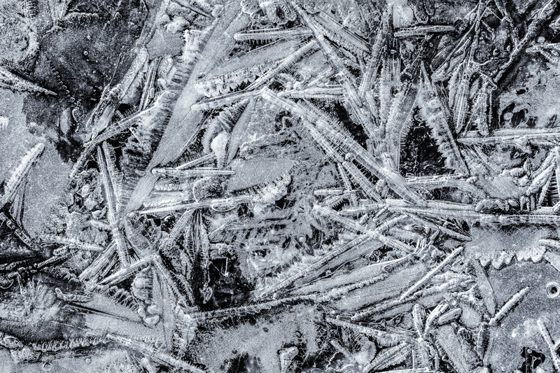 Jumbly Ice Crystals.jpg :: Abstract ice reveals amazing patterns, offering the essence of winter
