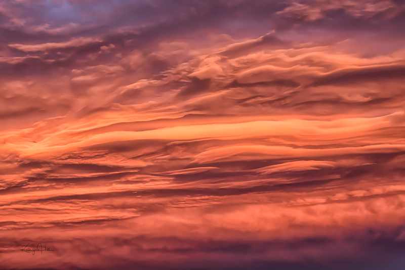 Sunset Welcoming February.jpg :: Intimate Detail Within Spectacular Sunset Clouds; Up Close and Personal