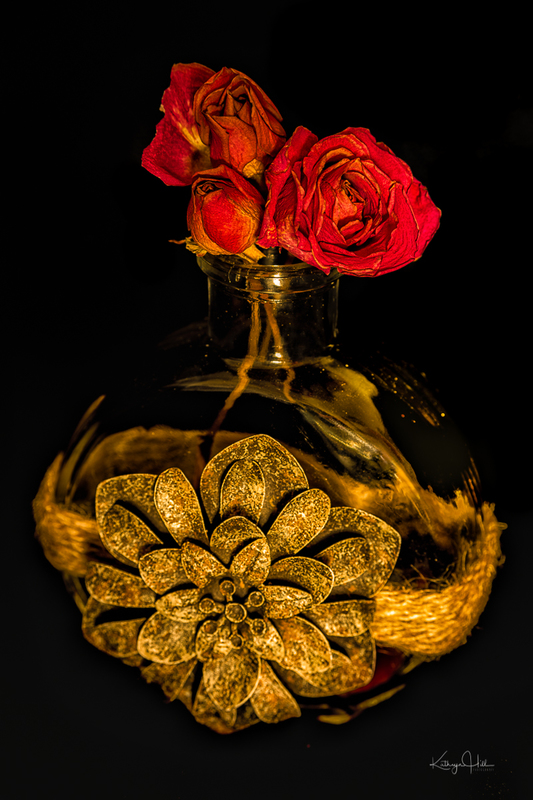 Wabi Sabi Roses.jpg :: Naturally dried roses hold a beauty all their own. Wabi Sabi.
