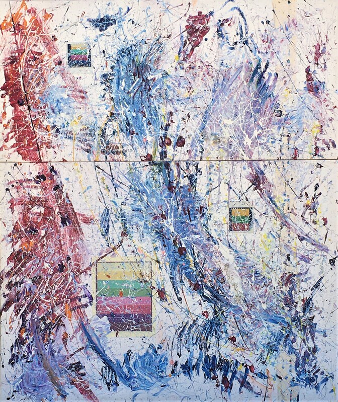 1984-6  45x54  Acrylic Media Diptych Stretched On 2 Inch Bars.jpg