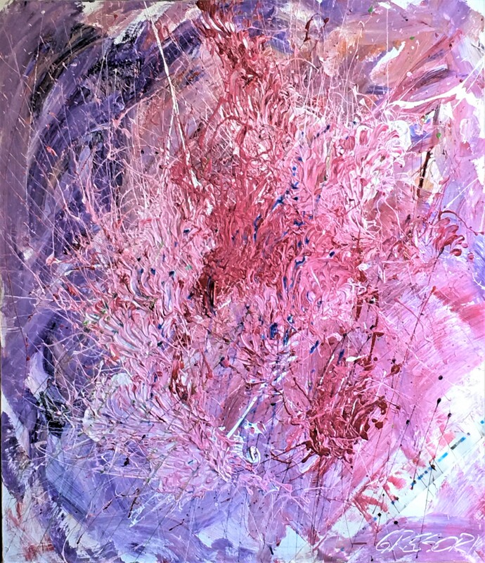1984-Emotion 46x40 Acrylic On Canvas Stretched On 2 Inch Bars.jpg :: ACRYLIC ON CANVAS, STRETCHED ON 2 INCH BARS