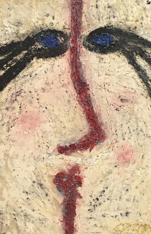 1986-Face 1  65x42  Oil Wax On Canvas Stretched On 2 Inch Bars.jpg