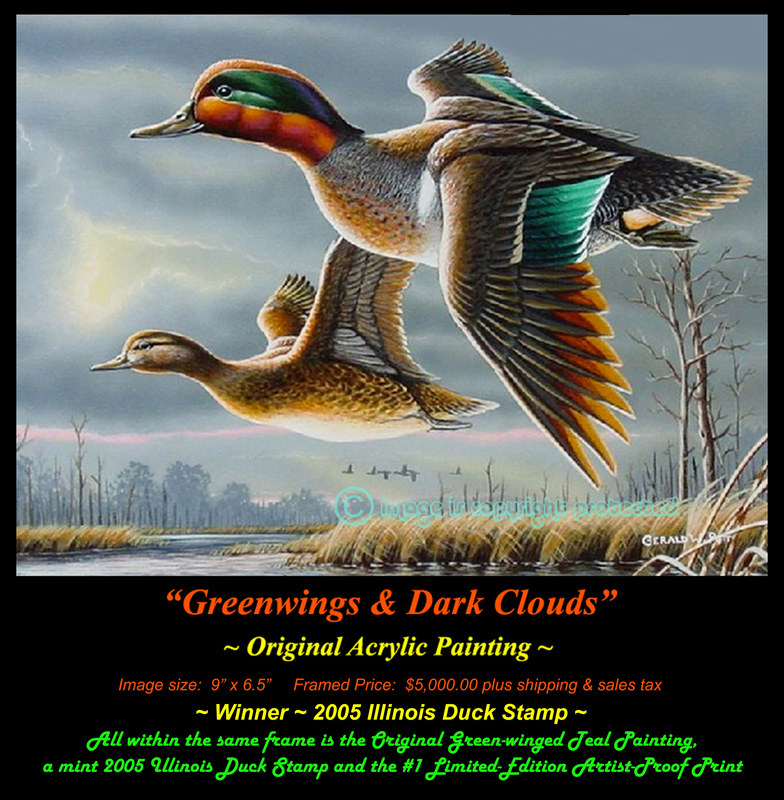 OR197 2005 Illinois Duck Stamp GWTeal Original(1).jpg