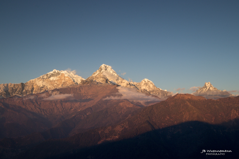 Annapurna and Annapurna South Mountains Sunset.jpg