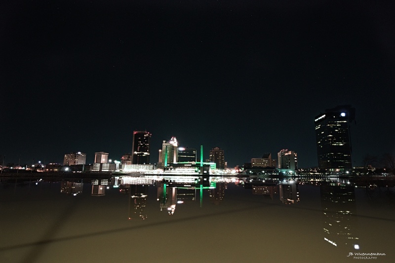Toledo River and Night Skyline.jpg