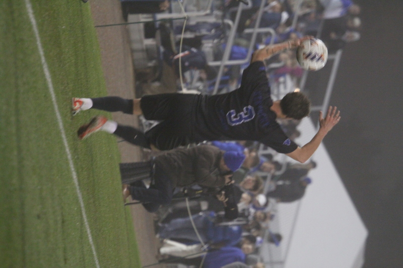 2025 NCAA Division I Mens Soccer Saint Louis University vs University of Kentucky -X.jpg :: Saint Louis University (SLU) Billikens vs University of Kentucky in the 2025 NCAA Men's Soccer Championship first round of play. 11/20/2025 7pm at Robert R. Hermann Stadium in St. Louis, Missouri, USA. The Wildcats scored first in the first half. At the half it was Kentucky 1 to 0. The fog lowered visibility, and the damp turf made this a true to form Fall match up.   NCAA Division I Men's Soccer 2025