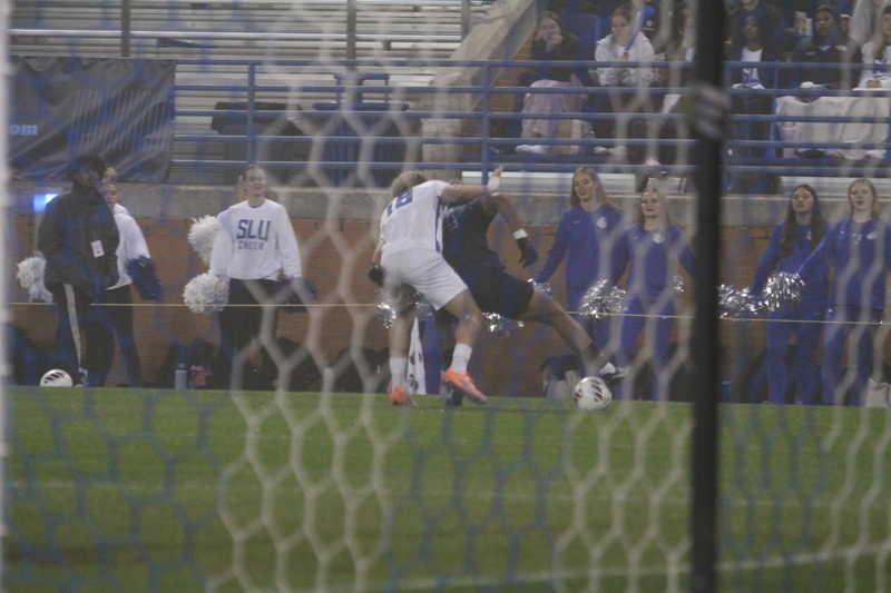 2025 NCAA Division I Mens Soccer Saint Louis University vs University of Kentucky -XVI.jpg :: Saint Louis University (SLU) Billikens vs University of Kentucky in the 2025 NCAA Men's Soccer Championship first round of play. 11/20/2025 7pm at Robert R. Hermann Stadium in St. Louis, Missouri, USA. The Wildcats scored first in the first half. At the half it was Kentucky 1 to 0. The fog lowered visibility, and the damp turf made this a true to form Fall match up.   NCAA Division I Men's Soccer 2025