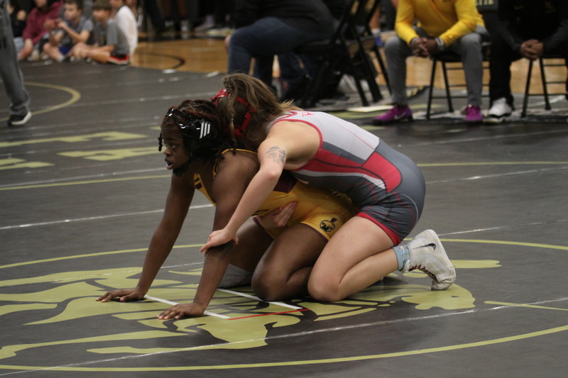 2026 Lafayette Fred Ross Boys and Girls Invitational LV.jpg :: 2026 Lafayette 'Fred Ross' Invitational For both boys and girls. Fred Ross (Coach Ross) was a Wrestling High School Coach at Lafayette High School. Coach Ross coached Little League wrestling as well as High School. A staff of referees officiated the matches. The tournament was exciting with both boys and girls in the same gymnasium girls on one end of the gymnasium and the boys on the other side of the gymnasium. Wildwood, Missouri, United States 01-10-2026 
