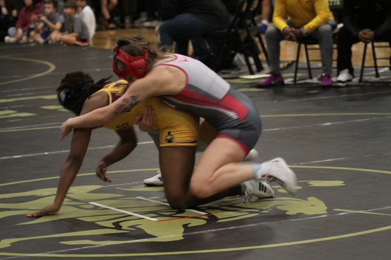 2026 Lafayette Fred Ross Boys and Girls Invitational LVI.jpg :: 2026 Lafayette 'Fred Ross' Invitational For both boys and girls. Fred Ross (Coach Ross) was a Wrestling High School Coach at Lafayette High School. Coach Ross coached Little League wrestling as well as High School. A staff of referees officiated the matches. The tournament was exciting with both boys and girls in the same gymnasium girls on one end of the gymnasium and the boys on the other side of the gymnasium. Wildwood, Missouri, United States 01-10-2026 