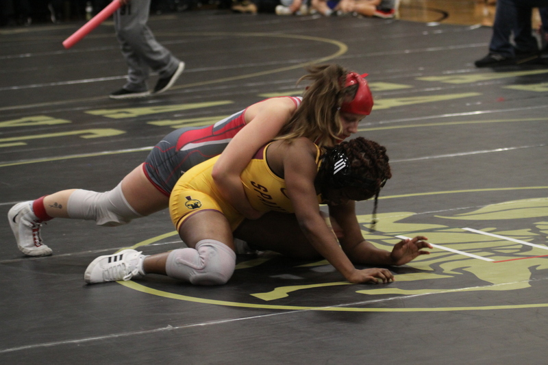 2026 Lafayette Fred Ross Boys and Girls Invitational LX.jpg :: 2026 Lafayette 'Fred Ross' Invitational For both boys and girls. Fred Ross (Coach Ross) was a Wrestling High School Coach at Lafayette High School. Coach Ross coached Little League wrestling as well as High School. A staff of referees officiated the matches. The tournament was exciting with both boys and girls in the same gymnasium girls on one end of the gymnasium and the boys on the other side of the gymnasium. Wildwood, Missouri, United States 01-10-2026 