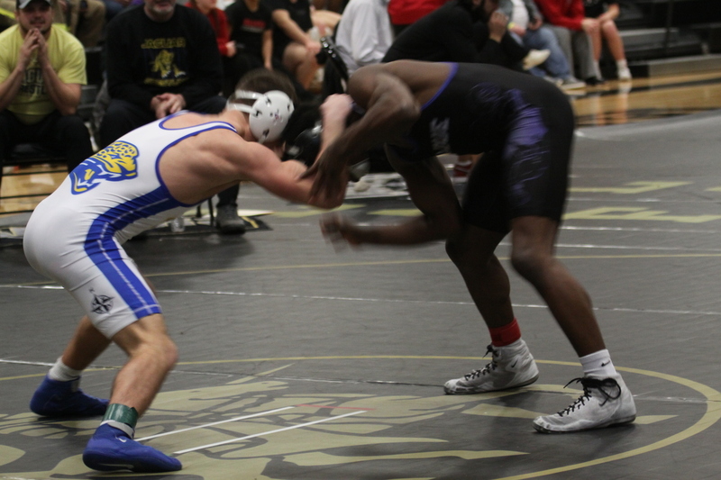 2026 Lafayette Fred Ross Boys and Girls Invitational LXXIV.jpg :: 2026 Lafayette 'Fred Ross' Invitational For both boys and girls. Fred Ross (Coach Ross) was a Wrestling High School Coach at Lafayette High School. Coach Ross coached Little League wrestling as well as High School. A staff of referees officiated the matches. The tournament was exciting with both boys and girls in the same gymnasium girls on one end of the gymnasium and the boys on the other side of the gymnasium. Wildwood, Missouri, United States 01-10-2026 