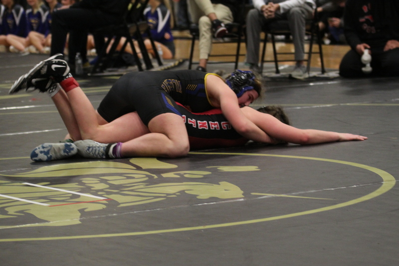 2026 Lafayette Fred Ross Boys and Girls Invitational LXXIX.jpg :: 2026 Lafayette 'Fred Ross' Invitational For both boys and girls. Fred Ross (Coach Ross) was a Wrestling High School Coach at Lafayette High School. Coach Ross coached Little League wrestling as well as High School. A staff of referees officiated the matches. The tournament was exciting with both boys and girls in the same gymnasium girls on one end of the gymnasium and the boys on the other side of the gymnasium. Wildwood, Missouri, United States 01-10-2026 