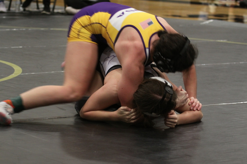 2026 Lafayette Fred Ross Boys and Girls Invitational LXXXIV.jpg :: 2026 Lafayette 'Fred Ross' Invitational For both boys and girls. Fred Ross (Coach Ross) was a Wrestling High School Coach at Lafayette High School. Coach Ross coached Little League wrestling as well as High School. A staff of referees officiated the matches. The tournament was exciting with both boys and girls in the same gymnasium girls on one end of the gymnasium and the boys on the other side of the gymnasium. Wildwood, Missouri, United States 01-10-2026 