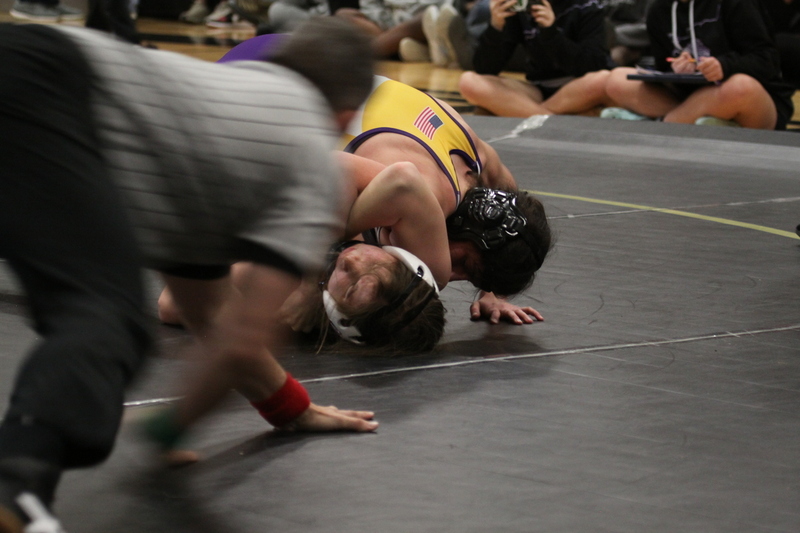 2026 Lafayette Fred Ross Boys and Girls Invitational LXXXV.jpg :: 2026 Lafayette 'Fred Ross' Invitational For both boys and girls. Fred Ross (Coach Ross) was a Wrestling High School Coach at Lafayette High School. Coach Ross coached Little League wrestling as well as High School. A staff of referees officiated the matches. The tournament was exciting with both boys and girls in the same gymnasium girls on one end of the gymnasium and the boys on the other side of the gymnasium. Wildwood, Missouri, United States 01-10-2026 