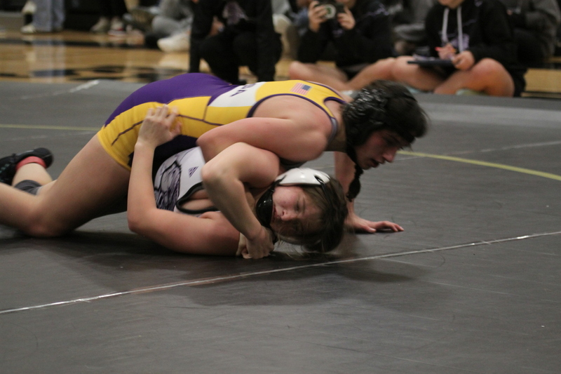 2026 Lafayette Fred Ross Boys and Girls Invitational LXXXVIII.jpg :: 2026 Lafayette 'Fred Ross' Invitational For both boys and girls. Fred Ross (Coach Ross) was a Wrestling High School Coach at Lafayette High School. Coach Ross coached Little League wrestling as well as High School. A staff of referees officiated the matches. The tournament was exciting with both boys and girls in the same gymnasium girls on one end of the gymnasium and the boys on the other side of the gymnasium. Wildwood, Missouri, United States 01-10-2026 