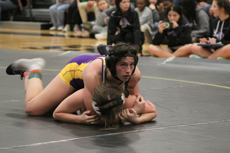 2026 Lafayette Fred Ross Boys and Girls Invitational LXXXXII.jpg :: 2026 Lafayette 'Fred Ross' Invitational For both boys and girls. Fred Ross (Coach Ross) was a Wrestling High School Coach at Lafayette High School. Coach Ross coached Little League wrestling as well as High School. A staff of referees officiated the matches. The tournament was exciting with both boys and girls in the same gymnasium girls on one end of the gymnasium and the boys on the other side of the gymnasium. Wildwood, Missouri, United States 01-10-2026 