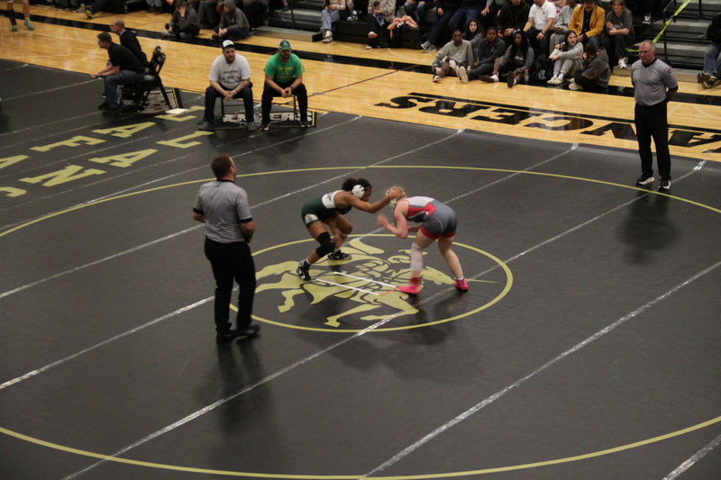 2026 Lafayette Fred Ross Boys and Girls Invitational XXXXII.jpg :: 2026 Lafayette 'Fred Ross' Invitational For both boys and girls. Fred Ross (Coach Ross) was a Wrestling High School Coach at Lafayette High School. Coach Ross coached Little League wrestling as well as High School. A staff of referees officiated the matches. The tournament was exciting with both boys and girls in the same gymnasium girls on one end of the gymnasium and the boys on the other side of the gymnasium. Wildwood, Missouri, United States 01-10-2026 