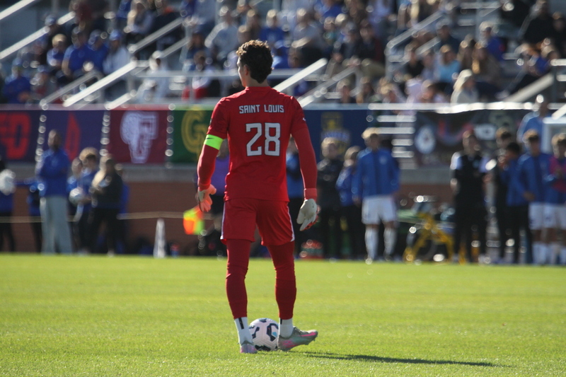 A10 Championship Final 2025 SLU vs Dayton 1 -LVIII.jpg :: Saint Louis University (SLU) Billikens vs University of Dayton (UD) Flyers at Robert R. Hermann Stadium during the A10 Championship Finals 2025 in St Louis, Missouri, USA. a 1 to 1 tie in regulation play. NCAA Men's Soccer, Division I Sports, Atlantic 10 Conference