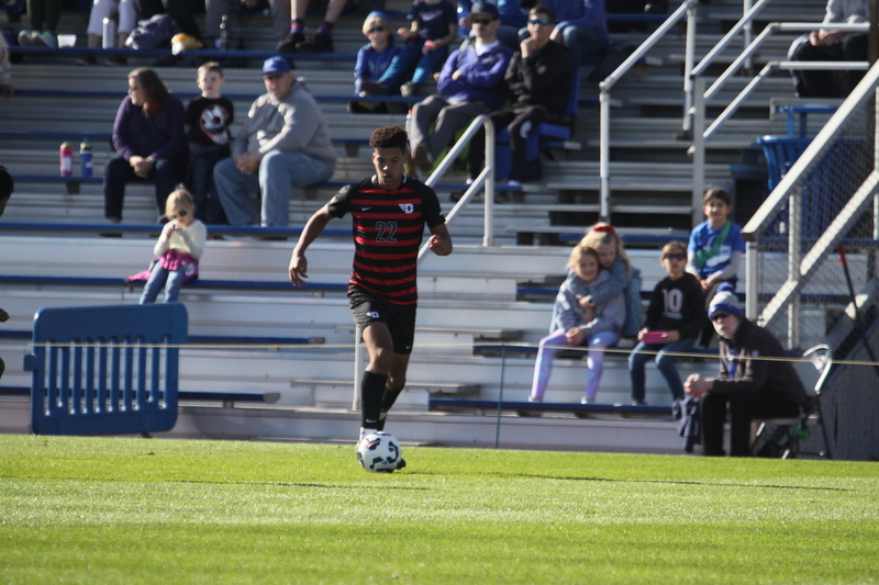 A10 Championship Final 2025 SLU vs Dayton 1 -LX.jpg :: Saint Louis University (SLU) Billikens vs University of Dayton (UD) Flyers at Robert R. Hermann Stadium during the A10 Championship Finals 2025 in St Louis, Missouri, USA. a 1 to 1 tie in regulation play. NCAA Men's Soccer, Division I Sports, Atlantic 10 Conference