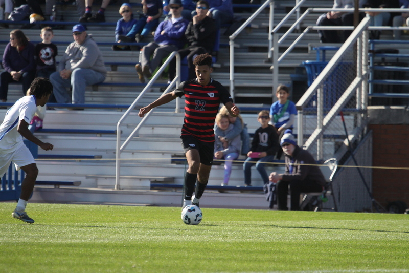 A10 Championship Final 2025 SLU vs Dayton 1 -LXI.jpg :: Saint Louis University (SLU) Billikens vs University of Dayton (UD) Flyers at Robert R. Hermann Stadium during the A10 Championship Finals 2025 in St Louis, Missouri, USA. a 1 to 1 tie in regulation play. NCAA Men's Soccer, Division I Sports, Atlantic 10 Conference