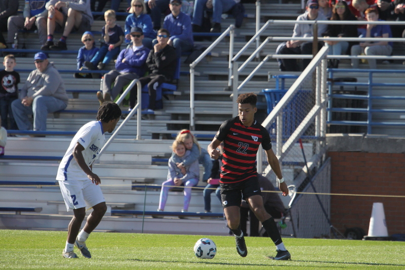 A10 Championship Final 2025 SLU vs Dayton 1 -LXIII.jpg :: Saint Louis University (SLU) Billikens vs University of Dayton (UD) Flyers at Robert R. Hermann Stadium during the A10 Championship Finals 2025 in St Louis, Missouri, USA. a 1 to 1 tie in regulation play. NCAA Men's Soccer, Division I Sports, Atlantic 10 Conference