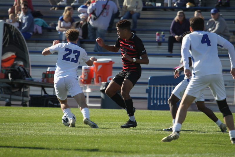 A10 Championship Final 2025 SLU vs Dayton 1 -LXIV.jpg :: Saint Louis University (SLU) Billikens vs University of Dayton (UD) Flyers at Robert R. Hermann Stadium during the A10 Championship Finals 2025 in St Louis, Missouri, USA. a 1 to 1 tie in regulation play. NCAA Men's Soccer, Division I Sports, Atlantic 10 Conference