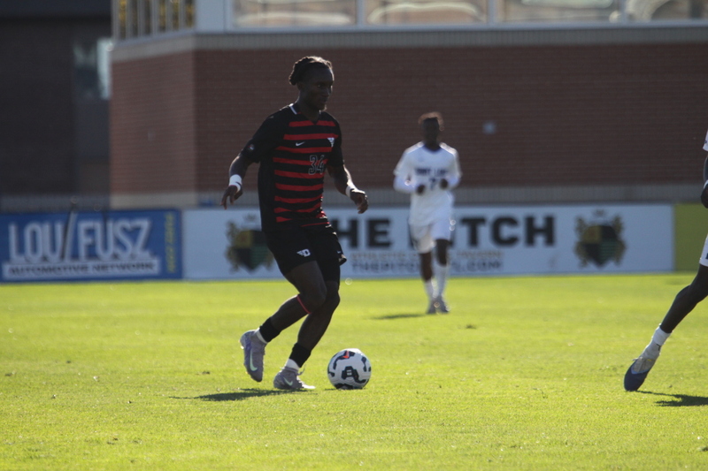 A10 Championship Final 2025 SLU vs Dayton 1 -LXIX.jpg :: Saint Louis University (SLU) Billikens vs University of Dayton (UD) Flyers at Robert R. Hermann Stadium during the A10 Championship Finals 2025 in St Louis, Missouri, USA. a 1 to 1 tie in regulation play. NCAA Men's Soccer, Division I Sports, Atlantic 10 Conference
