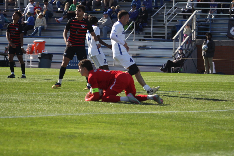 A10 Championship Final 2025 SLU vs Dayton 1 -LXXIV.jpg :: Saint Louis University (SLU) Billikens vs University of Dayton (UD) Flyers at Robert R. Hermann Stadium during the A10 Championship Finals 2025 in St Louis, Missouri, USA. a 1 to 1 tie in regulation play. NCAA Men's Soccer, Division I Sports, Atlantic 10 Conference