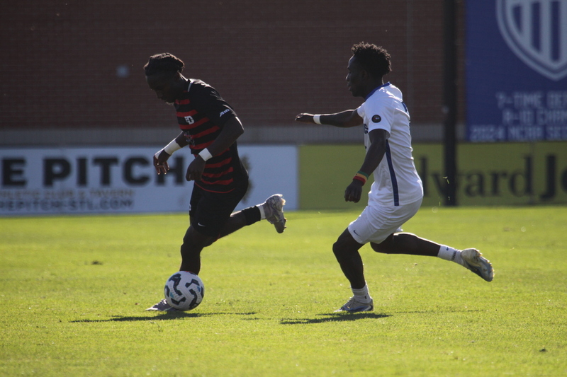 A10 Championship Final 2025 SLU vs Dayton 1 -LXXIX.jpg :: Saint Louis University (SLU) Billikens vs University of Dayton (UD) Flyers - A10 Championship Final 2025 - Men's Soccer - at Robert R. Hermann Stadium in St. Louis, Missouri, USA. the tie with double overtime was settled by penalty kick shootout. SLU won 5 to 4. NCAA Men's Soccer  