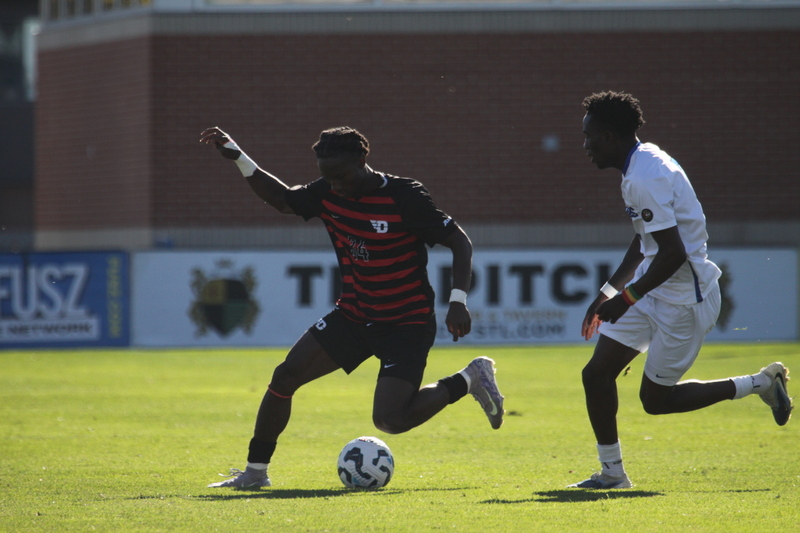 A10 Championship Final 2025 SLU vs Dayton 1 -LXXX.jpg :: Saint Louis University (SLU) Billikens vs University of Dayton (UD) Flyers - A10 Championship Final 2025 - Men's Soccer - at Robert R. Hermann Stadium in St. Louis, Missouri, USA. the tie with double overtime was settled by penalty kick shootout. SLU won 5 to 4. NCAA Men's Soccer  