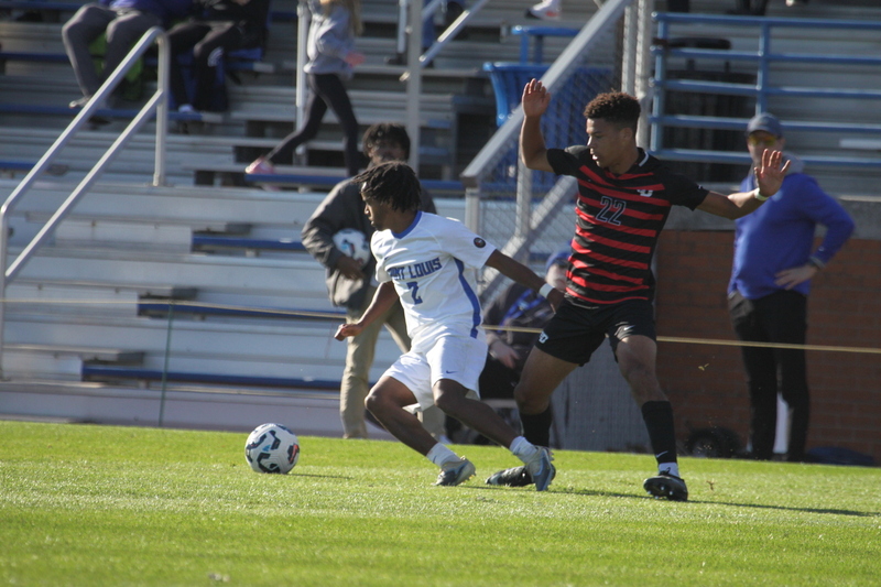 A10 Championship Final 2025 SLU vs Dayton 1 -LXXXIV.jpg :: Saint Louis University (SLU) Billikens vs University of Dayton (UD) Flyers - A10 Championship Final 2025 - Men's Soccer - at Robert R. Hermann Stadium in St. Louis, Missouri, USA. the tie with double overtime was settled by penalty kick shootout. SLU won 5 to 4. NCAA Men's Soccer  