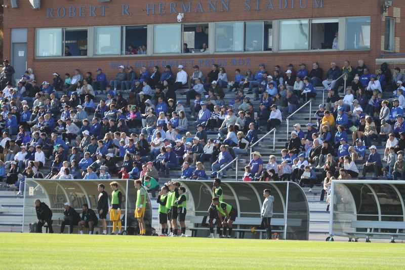 A10 Championship Final 2025 SLU vs Dayton 1 -LXXXIX.jpg :: Saint Louis University (SLU) Billikens vs University of Dayton (UD) Flyers - A10 Championship Final 2025 - Men's Soccer - at Robert R. Hermann Stadium in St. Louis, Missouri, USA. the tie with double overtime was settled by penalty kick shootout. SLU won 5 to 4. NCAA Men's Soccer  