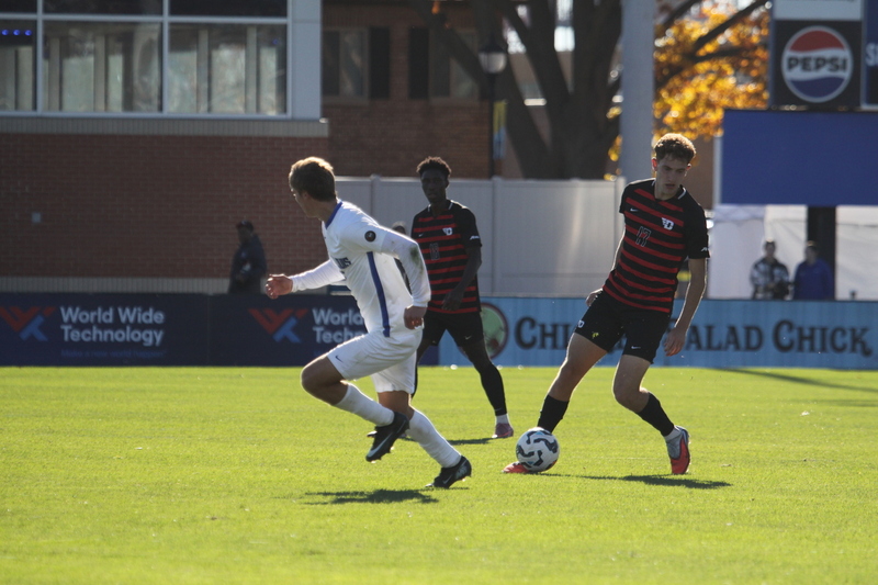 A10 Championship Final 2025 SLU vs Dayton 1 -LXXXXVII.jpg :: Saint Louis University (SLU) Billikens vs University of Dayton (UD) Flyers - A10 Championship Final 2025 - Men's Soccer - at Robert R. Hermann Stadium in St. Louis, Missouri, USA. the tie with double overtime was settled by penalty kick shootout. SLU won 5 to 4. NCAA Men's Soccer  