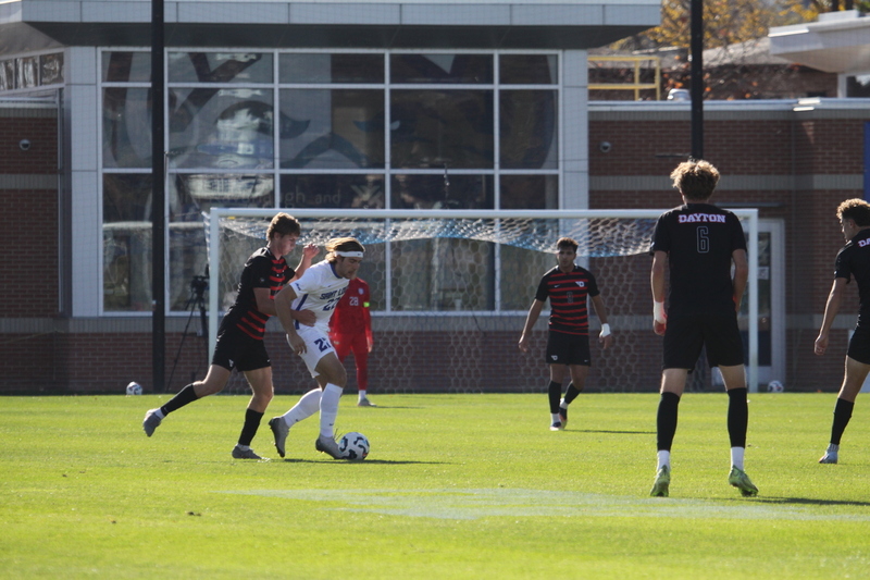 A10 Championship Final 2025 SLU vs Dayton 1 -XXII.jpg :: Saint Louis University (SLU) vs University of Dayton - A10 Championship Final played at Robert R. Hermann Stadium in St Louis, Missouri, USA. Double overtime with a penalty kick shootout to decide the winner. After a 1 to 1 tie in regulation time play. SLU wins the shootout 5 to 4. NCAA Men's Soccer 2025, 11/16/2025