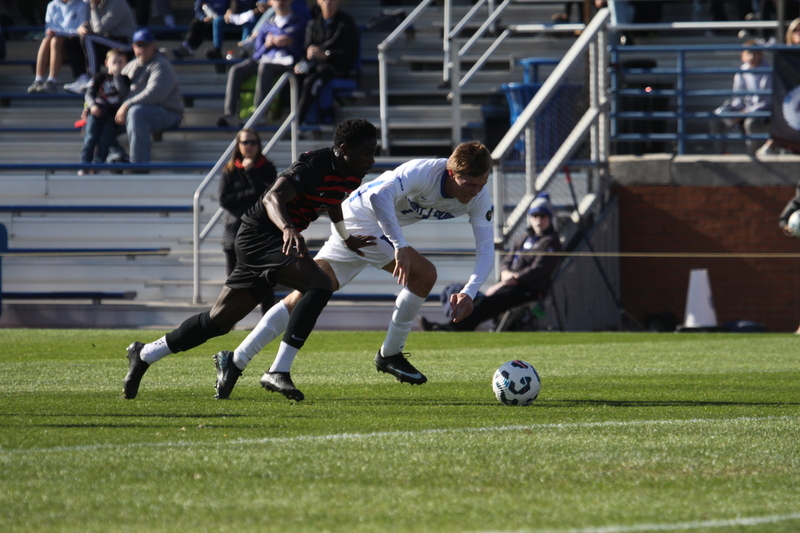 A10 Championship Final 2025 SLU vs Dayton 1 -XXXV.jpg :: Saint Louis University (SLU) vs University of Dayton - A10 Championship Final played at Robert R. Hermann Stadium in St Louis, Missouri, USA. Double overtime with a penalty kick shootout to decide the winner. After a 1 to 1 tie in regulation time play. SLU wins the shootout 5 to 4. NCAA Men's Soccer 2025, 11/16/2025