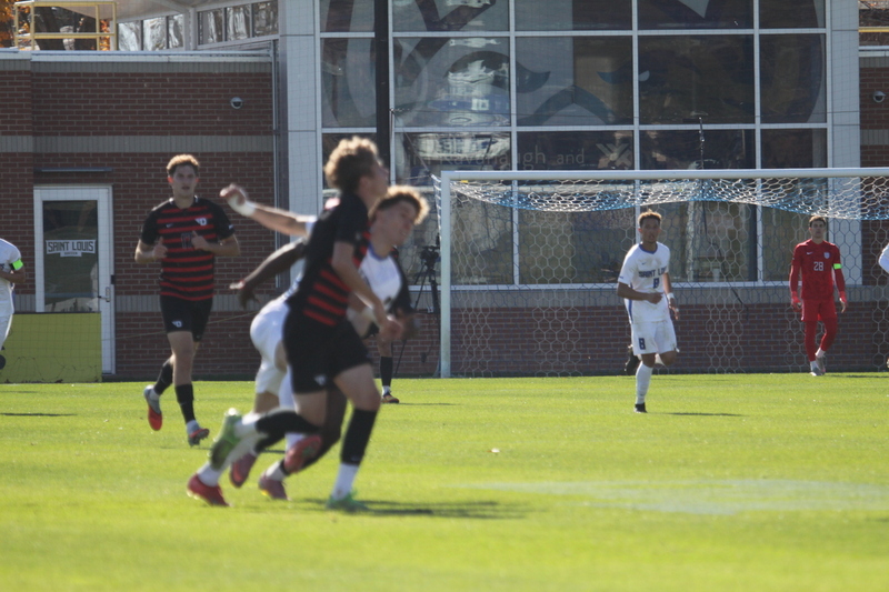 A10 Championship Final 2025 SLU vs Dayton 1 -XXXVII.jpg :: Saint Louis University (SLU) vs University of Dayton - A10 Championship Final played at Robert R. Hermann Stadium in St Louis, Missouri, USA. Double overtime with a penalty kick shootout to decide the winner. After a 1 to 1 tie in regulation time play. SLU wins the shootout 5 to 4. NCAA Men's Soccer 2025, 11/16/2025