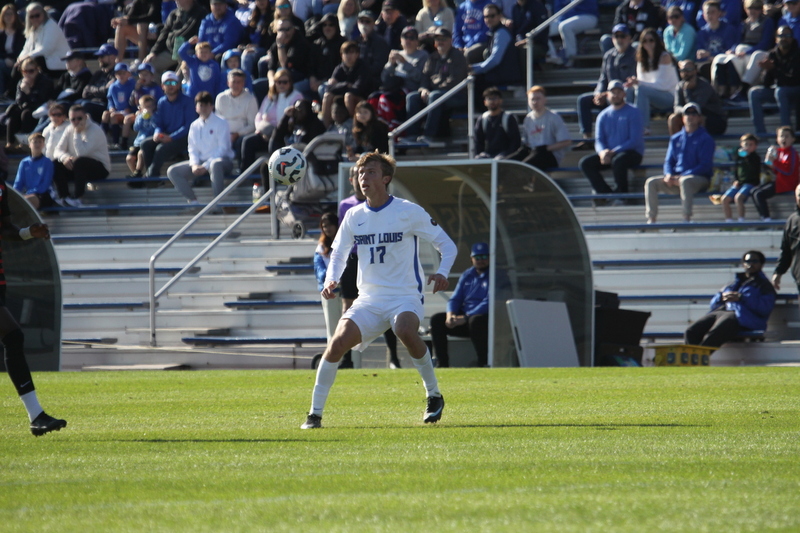 A10 Championship Final 2025 SLU vs Dayton 1 -XXXXVI.jpg :: Saint Louis University (SLU) vs University of Dayton - A10 Championship Final played at Robert R. Hermann Stadium in St Louis, Missouri, USA. Double overtime with a penalty kick shootout to decide the winner. After a 1 to 1 tie in regulation time play. SLU wins the shootout 5 to 4. NCAA Men's Soccer 2025, 11/16/2025